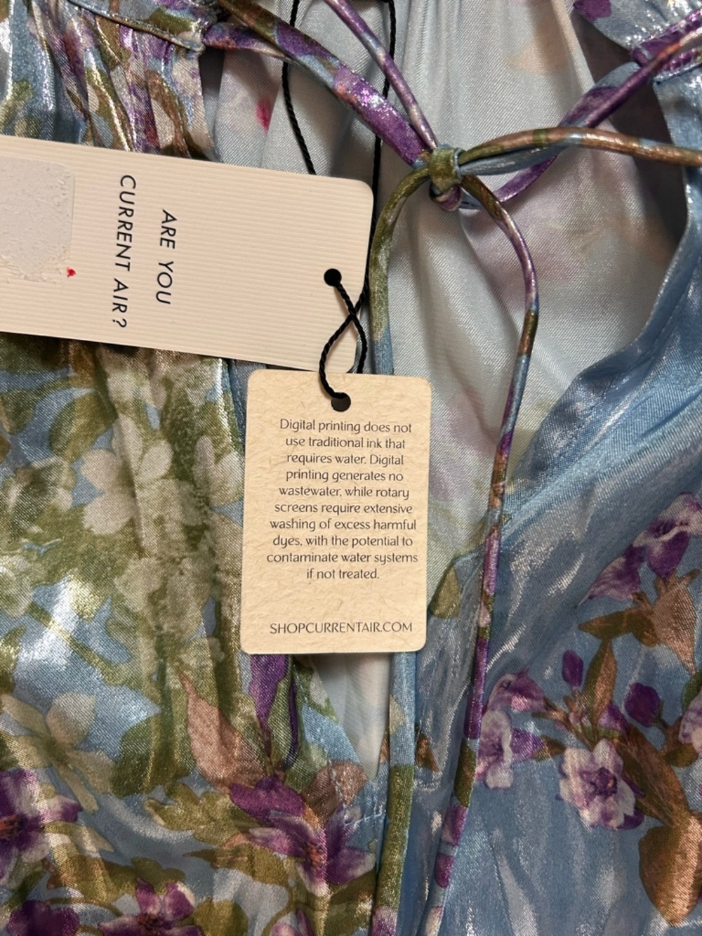 Current Air Blue Floral Halter dress - Picture 3 of 6